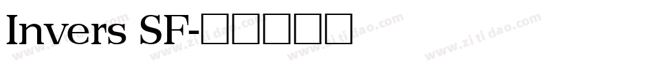 Invers SF字体转换